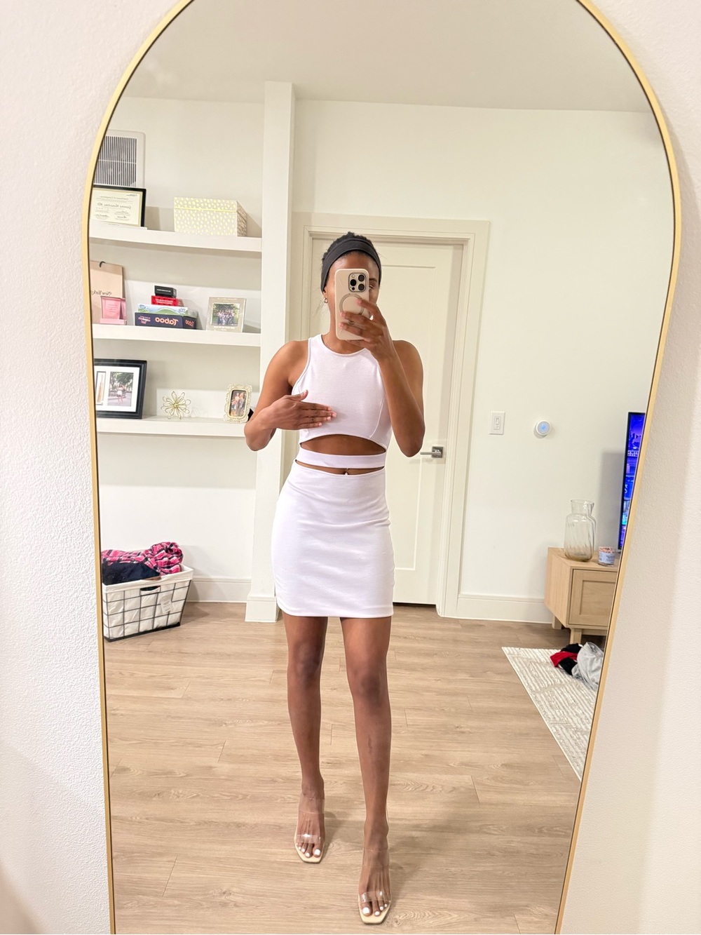 Women’s Lavender Mini Dress with Cut-Out